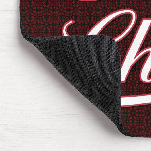 Tapis De Souris Script blanc de poussette (Coin)