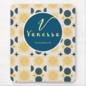 Tapis De Souris Script Boho Celestial Sun Moon (Devant)