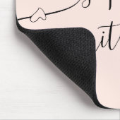 Tapis De Souris Script Coeur Fille rose (Coin)