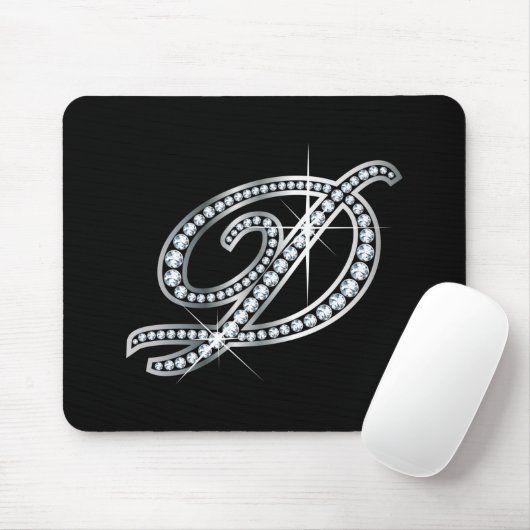Tapis De Souris Script D "Diamond Bling" (Avec souris)