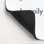 Tapis De Souris Script de citation de mariage simple Noms (Coin)