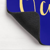 Tapis De Souris Script Elegant Bright Royal Blue Nautical Ocean (Coin)