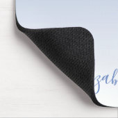 Tapis De Souris Script élégant moderne Parties scintillant bleue D (Coin)