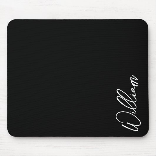 Tapis De Souris Script moderne Nom personnalisé Pad souris (Devant)