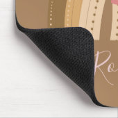 Tapis De Souris Script Papillons Arc-en-ciel Nom de l'enseignant (Coin)