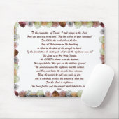 Tapis De Souris Scripture, Psaume 11, Flowerful (Avec souris)