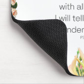 Tapis De Souris Scripture Psaume 9, Floral (Coin)