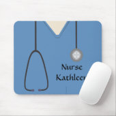 Tapis De Souris Scrubs Médicales bleu uniforme (Avec souris)