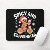 Tapis De Souris Scy And Caffeinated Gingerbread Funny Coffee Chris (Avec souris)