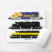 Tapis De Souris SD40 locomotive électrique diesel Mousepad (Avec souris)