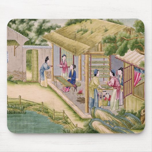 Tapis De Souris Se renseigner sur des vers à soie (Devant)