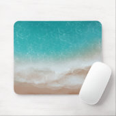 Tapis De Souris Sea and Beach from Above Cool Abstract Art (Avec souris)