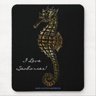 Tapis De Souris SEA-HORSE 3D Metallic Art Mousepad
