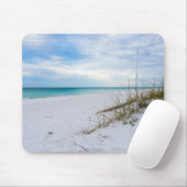 Tapis De Souris Sea Oats And White Sand Beach Morning Mousepad (Avec souris)