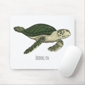 Tapis De Souris Sea turtle cartoon (Avec souris)