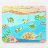 Tapis De Souris Sea Turtle Rainbow Beach Adventure Happy Place (Devant)