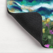 Tapis De Souris Seagull Van Gogh Style Plage Sky Blue Turquoise (Coin)