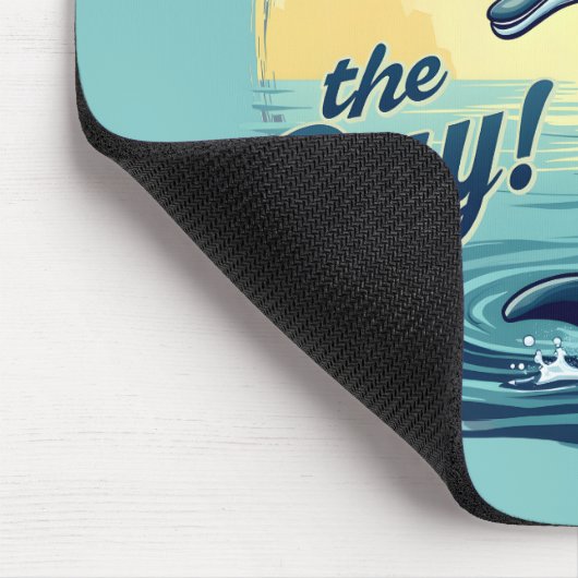Tapis De Souris Seas Day Retro Dolphin Océan esthétique (Coin)