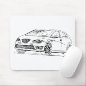 Tapis De Souris Seat Léon Cupra 2009 (Avec souris)