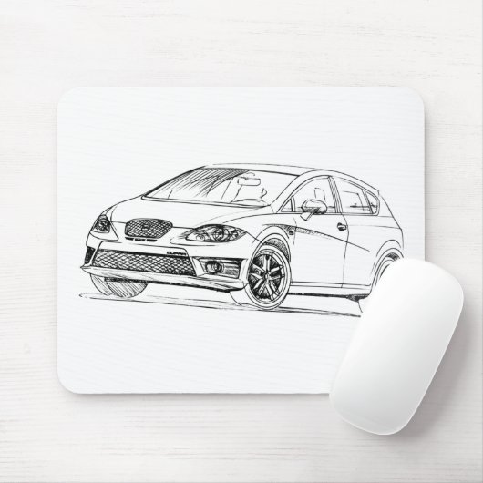 Tapis De Souris Seat Léon Cupra 2009 (Avec souris)