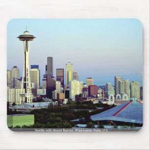Tapis De Souris Seattle avec le mont Rainier, l'état de