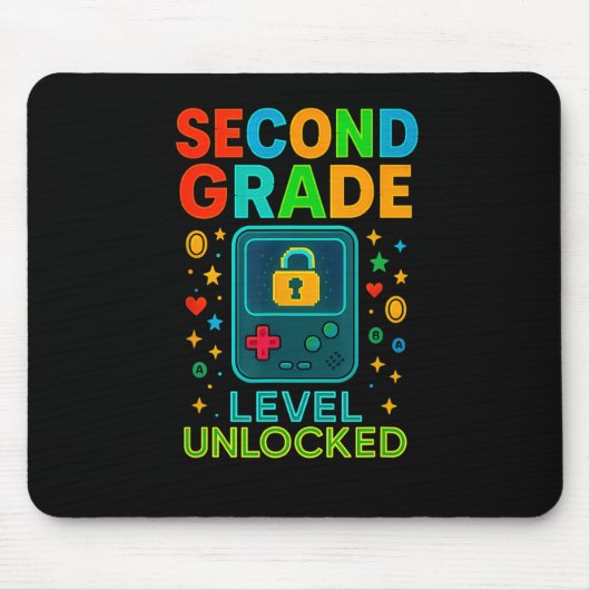 Tapis De Souris Second Grade Level Unlocked Gamer Ck To School Con (Devant)