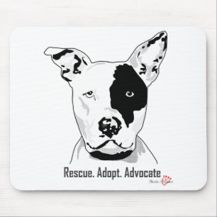Tapis De Souris Secourez. Adoptez. Plate-forme de défense