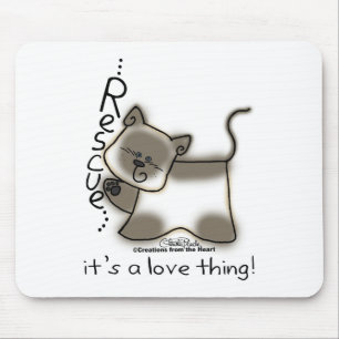 Tapis De Souris Secourt siamoise...c'est un truc d'amour !