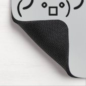 Tapis De Souris Secousse de Tableau renversant l'émoticône d'ASCII (Coin)