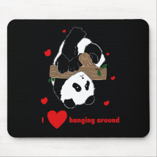 Tapis De Souris Secret Crush Love Hanging Autour De Vous Pandas pe