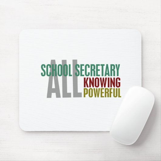 Tapis De Souris Secrétaire d'école (Avec souris)