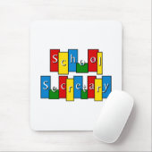 Tapis De Souris Secrétaire Mousepad d'école (Avec souris)