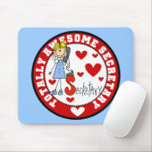 Tapis De Souris Secrétaire totalement impressionnant Mousepad (Avec souris)