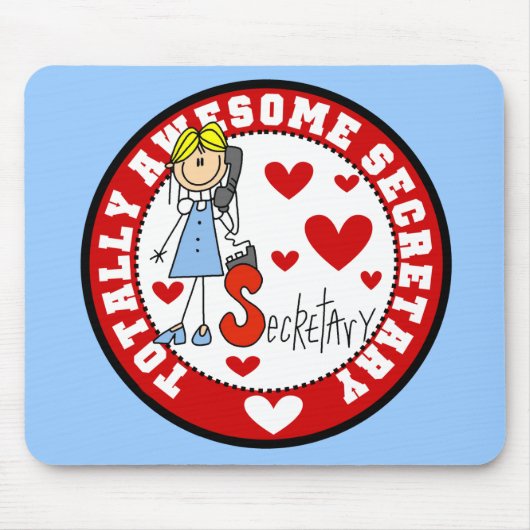 Tapis De Souris Secrétaire totalement impressionnant Mousepad (Devant)