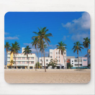 Tapis De Souris Secteur d'art déco de plage du sud Miami