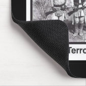 Tapis De Souris Sécurité de patrie indienne de photo noire (Coin)