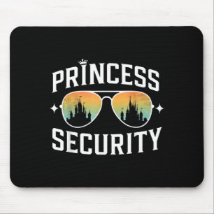 Tapis De Souris Sécurité princesse anniversaire papa frère château