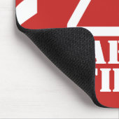 Tapis De Souris Sécurité rouge d'abord (Coin)