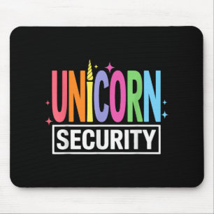 Tapis De Souris Sécurité Unicorne Halloween Papa Maman Costume Frè