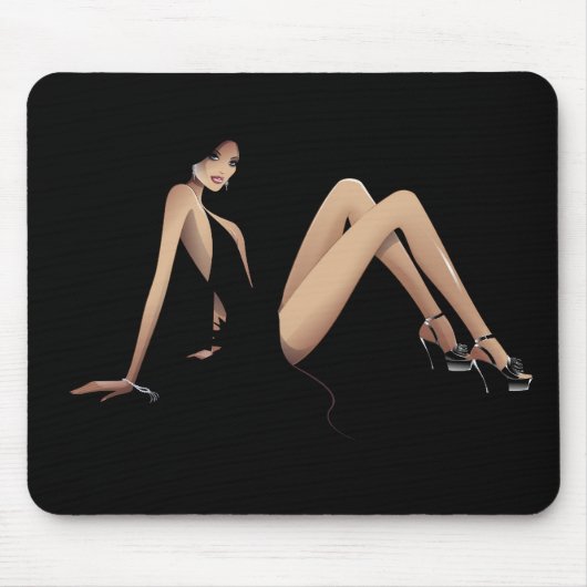 Tapis De Souris Séduction Mousepad noir (Devant)
