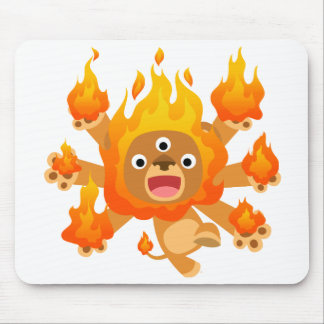 Tapis De Souris Seigneur du Feu ! ! (mignon lion caricaturale) Mou