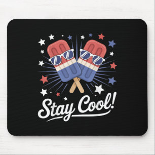 Tapis De Souris Séjournez Cool Popsicle For Boys Men 4 Juillet Amé