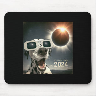 Tapis De Souris Selfie Dalmatie Enfants Mens Solaire Eclipse Chien