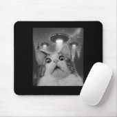 Tapis De Souris Selfie De Chat Avec Ufos (Avec souris)