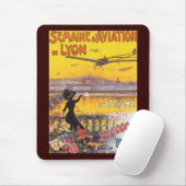 Tapis De Souris Semaine d'aviation de Lyon (Avec souris)