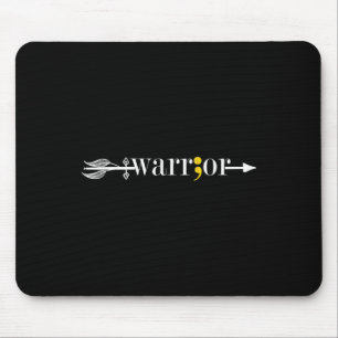 Tapis De Souris Semicolon du guerrier mai Sensibilisation à la san