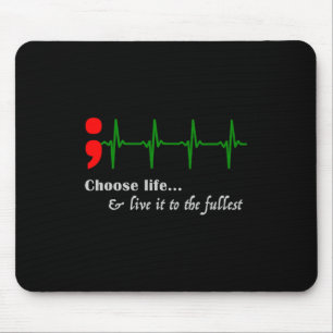 Tapis De Souris Semicolon EKG Prévention du suicide