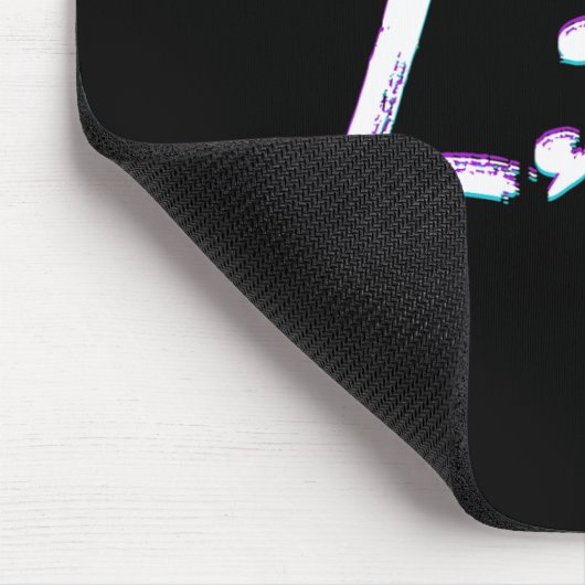 Tapis De Souris Semicolon en direct Sensibilisation à la préventio (Coin)