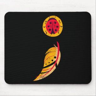 Tapis De Souris Semicolon Suicide de sensibilisation à la santé me