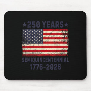 Tapis De Souris Semiquincentenaire américain 4 juillet 2026 250 An